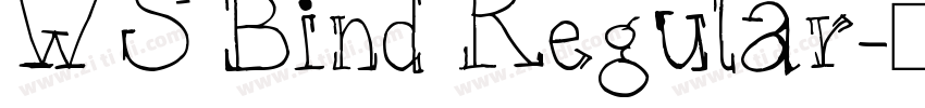 WS Bind Regular字体转换